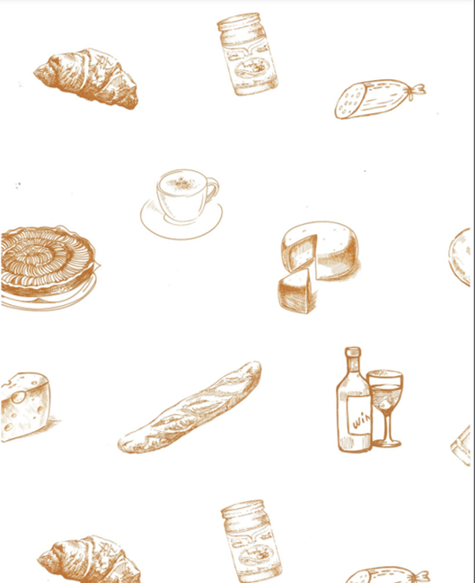 Waxed Paper Printed "Deli" Design pack of 100 - 250x380mm