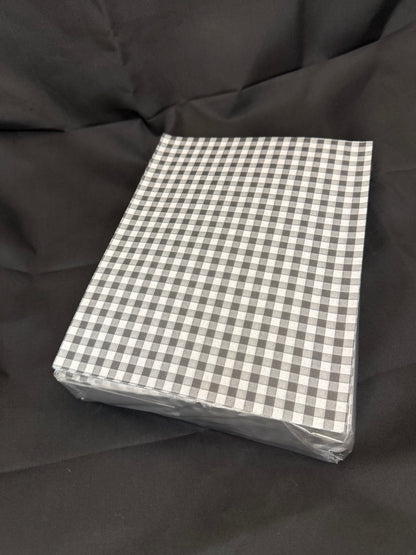 Printed Greaseproof - Gingham - 200x250mm (1000 Sheets)